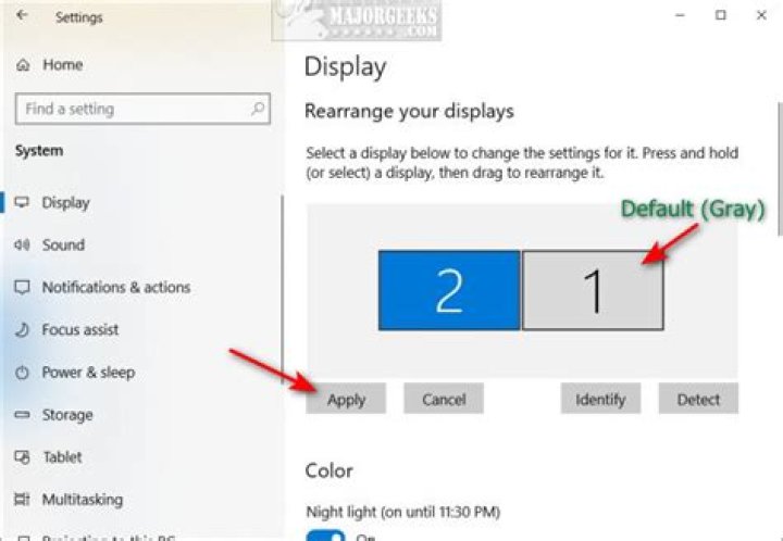Drag to change display order
