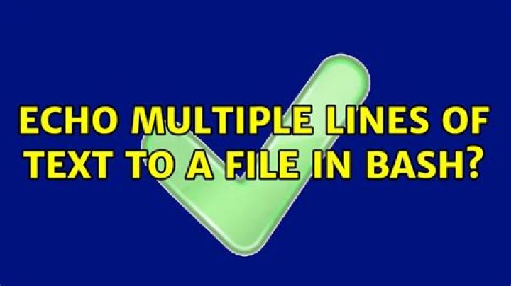 Echo multiple lines of text to a file in bash?