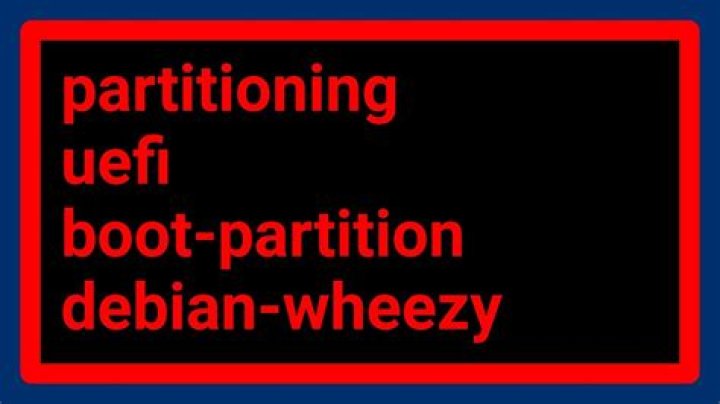EFI Partition vs /boot partition