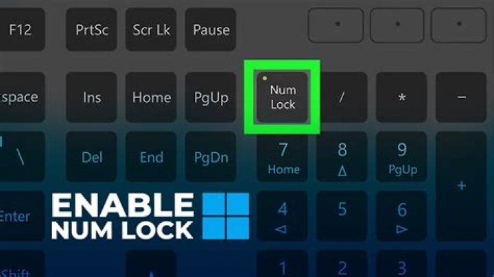 Enable numlock on a laptop