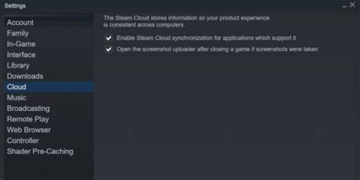 enabling cloud saving