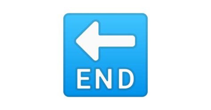 End Arrow emoji