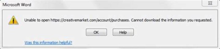 Error Message with Pasted Hyperlink in MS Word 2010 Document, When Same Hyperlink Works Fine Pasted into Web Browser