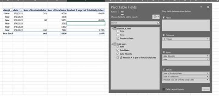 Excel 365 - Workaround for greyed out calculated fields when creating pivot table from data model