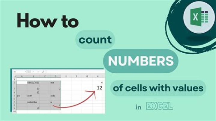 Excel: How to do a count the number of cells that contain 