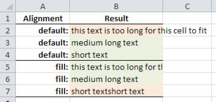 Excel - Prevent cell text from overflowing into next (empty) cell