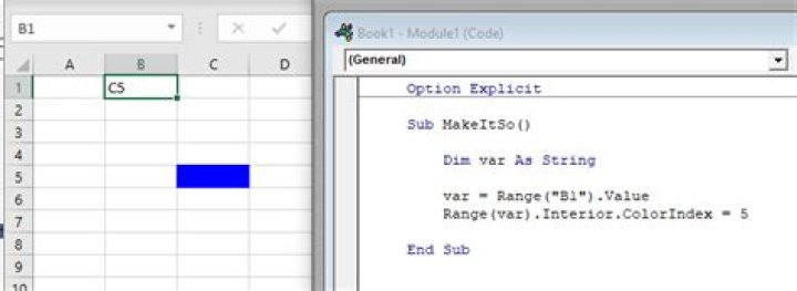 Excel VBA, define range with a variable that has it's value gathered from a cell