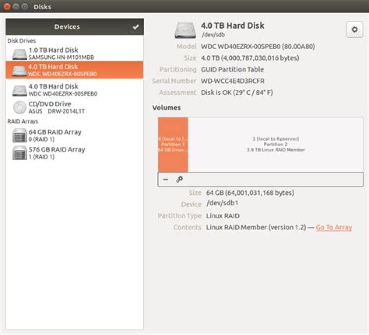 Expand RAID 1 size from 500GB to 4TB in Linux