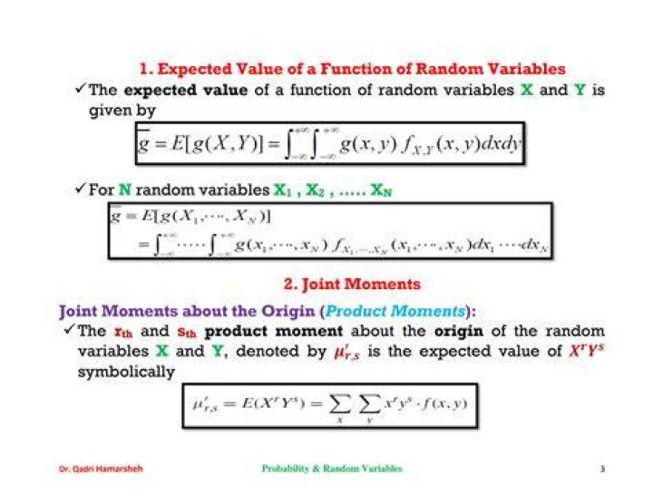 Expectation of the function of multiple random variables