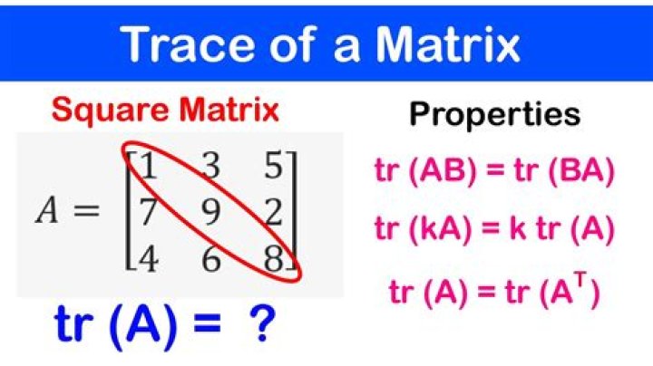 Expressing the trace of $A^2$ by trace of $A$