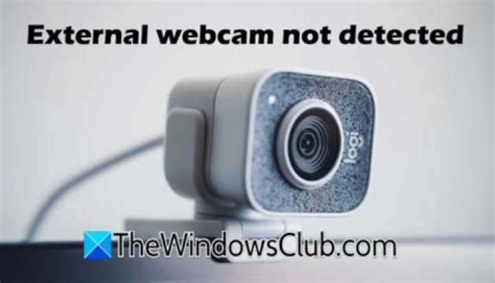 External webcam not detected