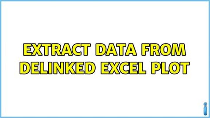 Extract data from delinked Excel plot