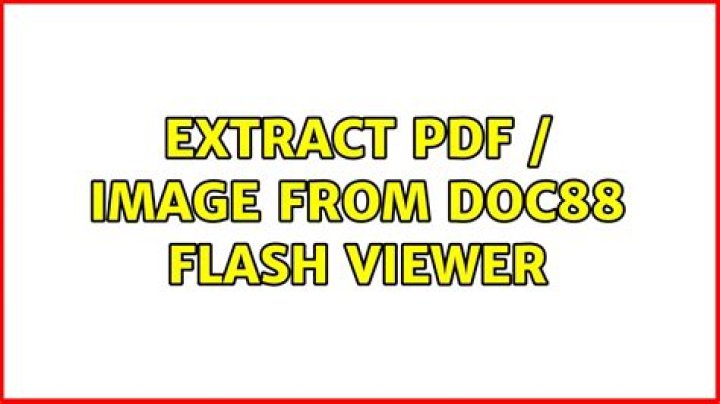 Extract pdf / image from doc88 Flash viewer