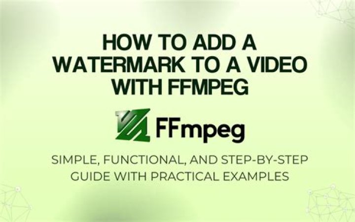 FFMPEG: how to add watermark to video?