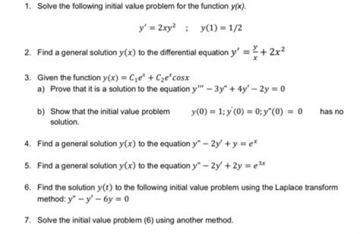 Find the solution of the given initial value problem (differential equations)