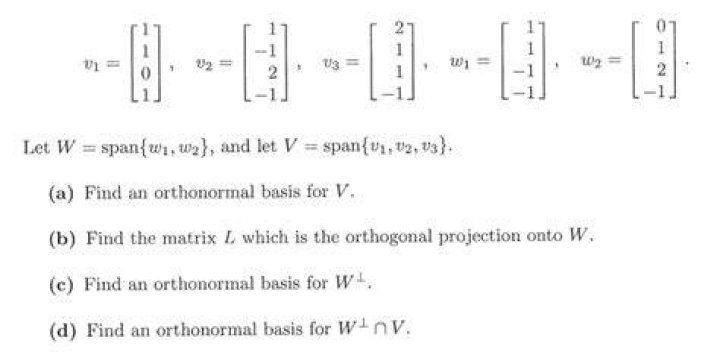 finding a basis for $W^\perp$ and understanding it.