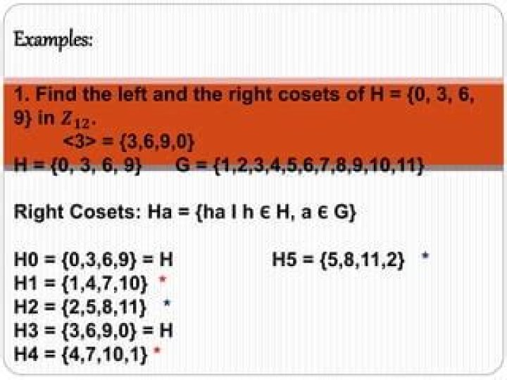 Finding cosets and index in D8