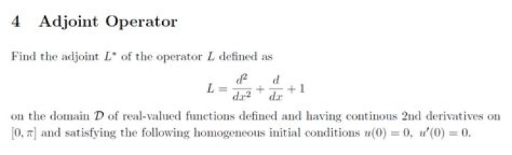 Finding the adjoint of an operator