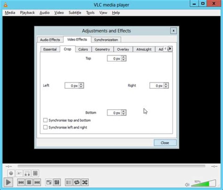 Fine control over zoom and aspect ratio in VLC player