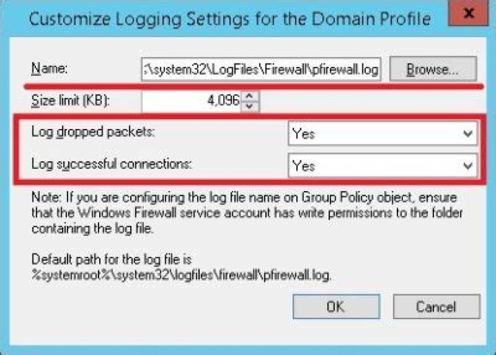 Firewall Packet Log