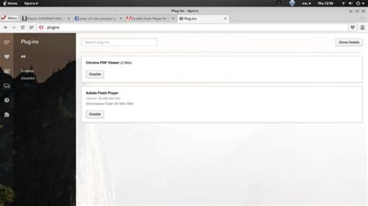 Flash plugin failed to load (Opera, Linux)