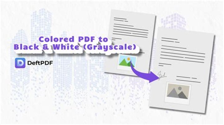 Forcing grayscale PDF to Black and White?