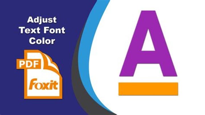 foxit color controls