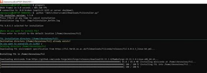 FSL installation in Ubuntu FAILED message
