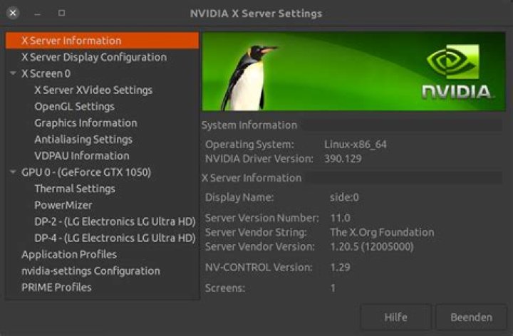 GeForce GTX 1050 works with NVIDIA 390 but not with anything later