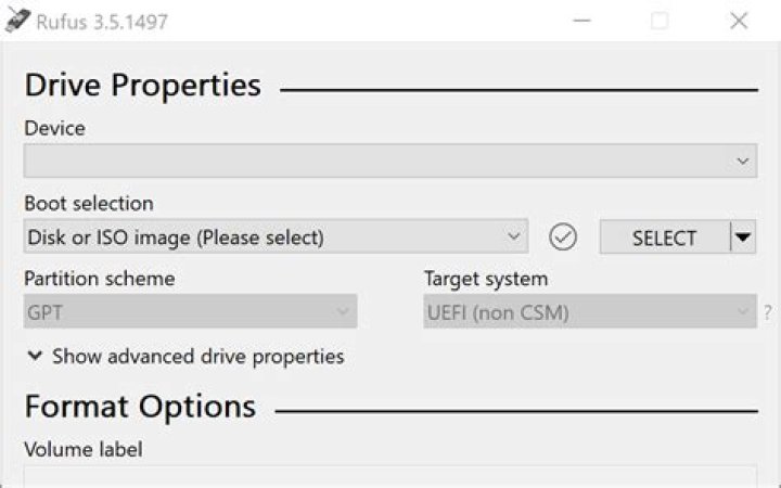 Getting Rufus to output to a disk image file