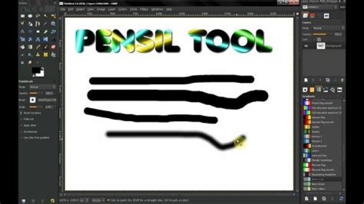Gimp pencil tool is not working properly