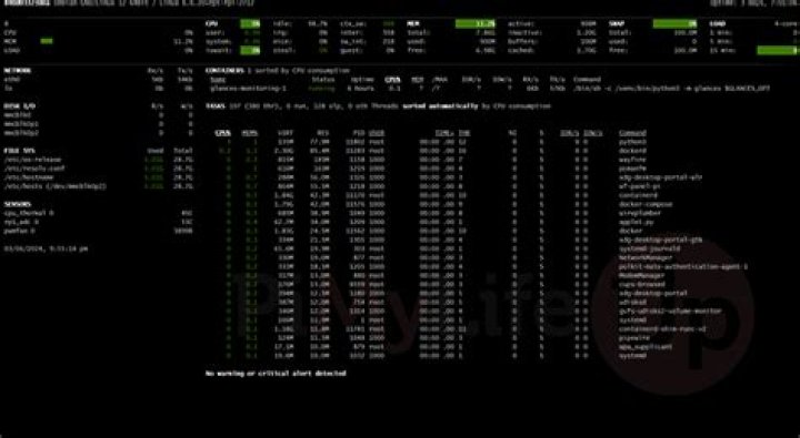 Glances screenshot