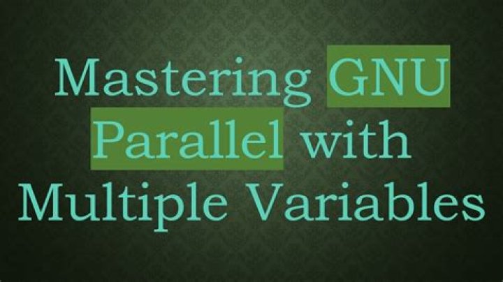 GNU Parallel scheduling