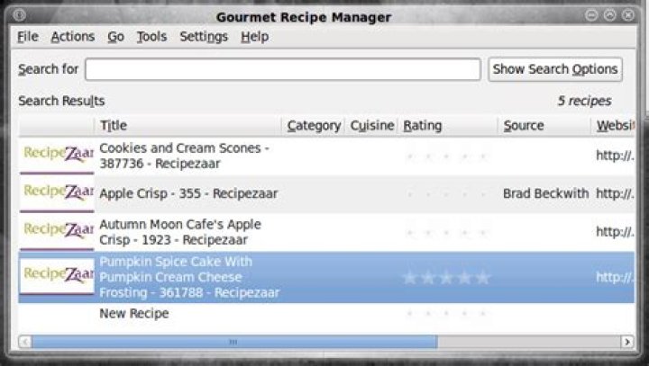Gourmet Recipe Manager
