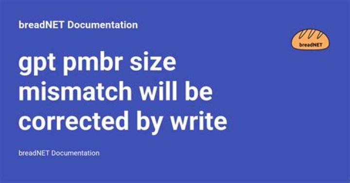 GPT PMBR Size Mismatch will be corrected by w(rite)