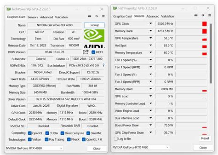 GPU-Z showing Intel graphics