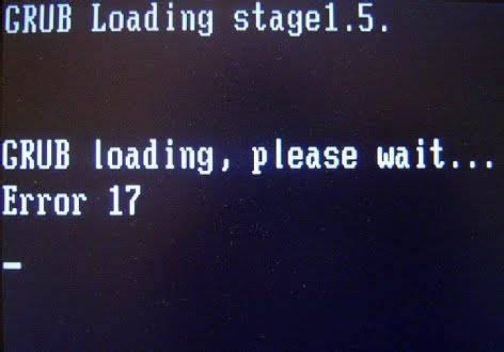 GRUB errors