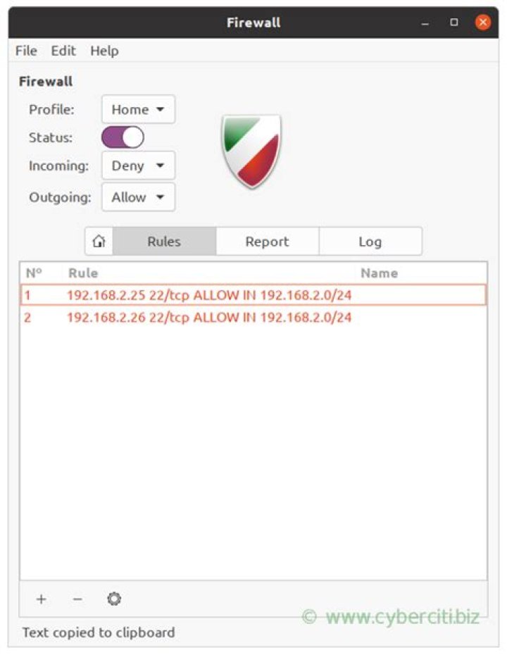GUFW Screenshot