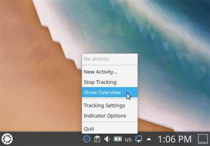 Hamster with Indicator on Kubuntu 20.04 LTS