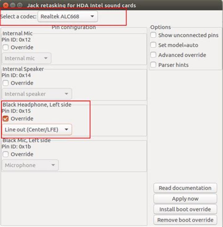 HDA Jack Retask