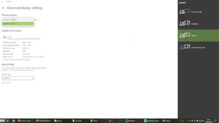 HDMI second monitor stopped working