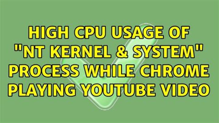 High CPU usage of 