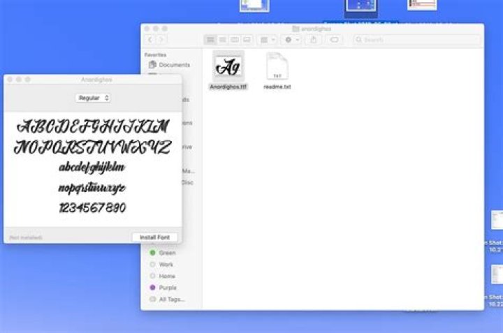 How can I convert a TTF (Font) for use on a Mac?