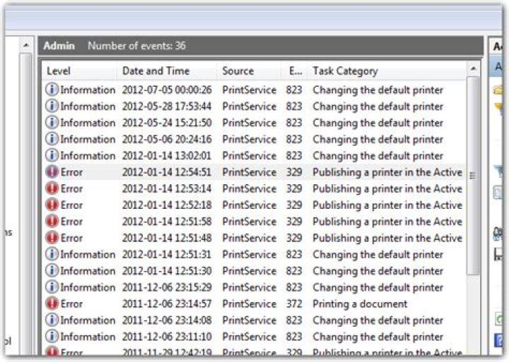 How can I determine why the Print Spooler service stops every 2 minutes?