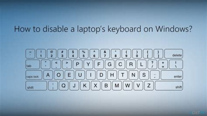 How can I disable my laptop's built-in keyboard in Windows 7?
