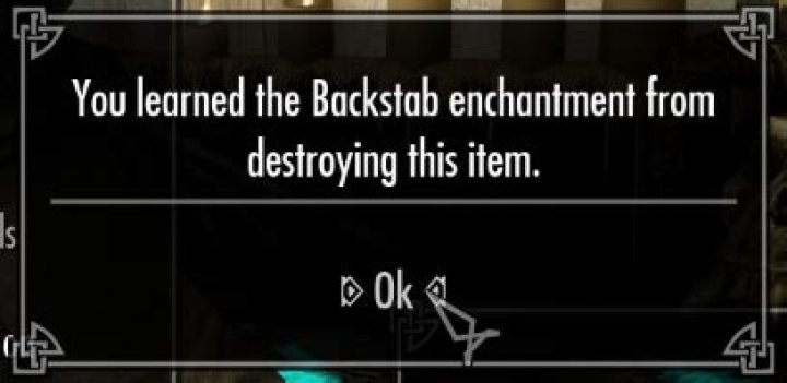 How can I learn the Backstab enchantment in Skyrim through the console?