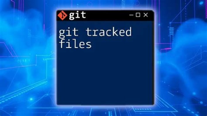 How can I make git show a list of the files that are being tracked?