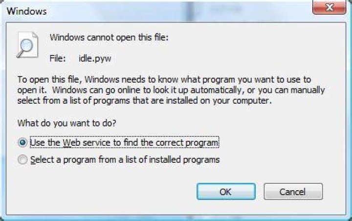 How can I open Python files in IDLE from Windows?