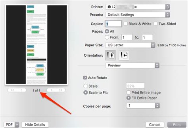 How can I print a large image to multiple pages on mac os?
