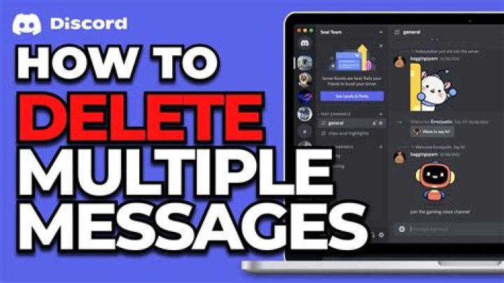 How can I quickly delete multiple messages at once in Discord?